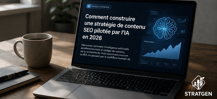 Comment construire une stratégie de contenu SEO pilotée par l'IA en 2026